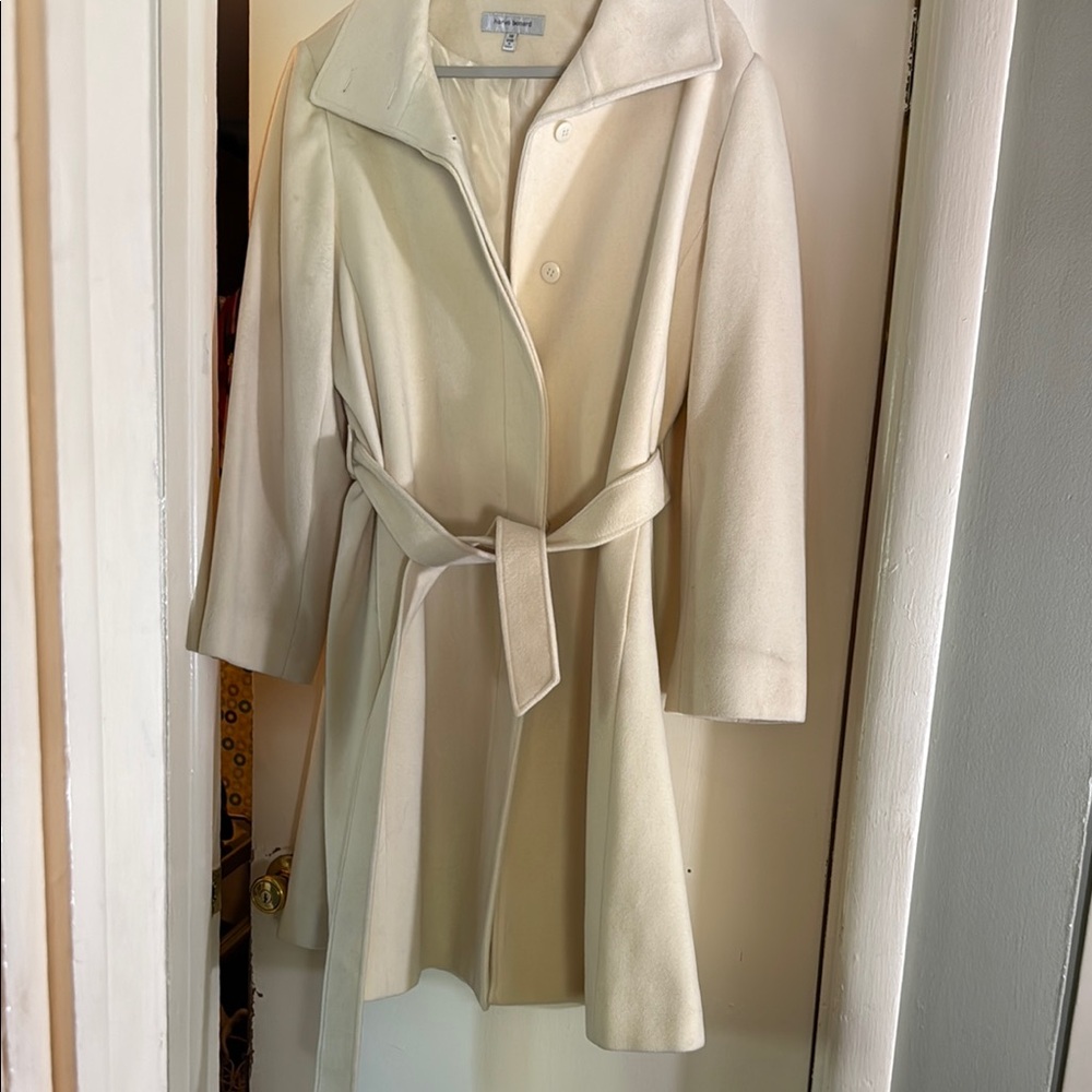 Calvin Klein Cream Trench Coat Timeless Style